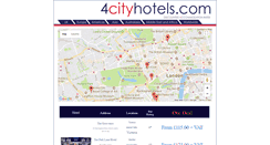 Desktop Screenshot of 4cityhotels.com